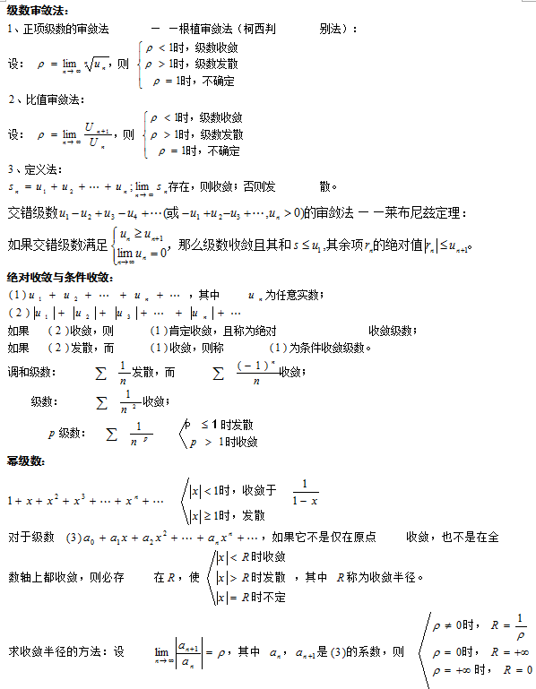 2017年成人高考專升本《高等數(shù)學(xué)》知識(shí)點(diǎn)梳理(9)1