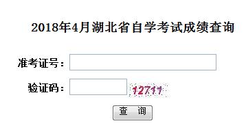 湖北2018年4月自學(xué)考試成績查詢?nèi)肟陂_通 點擊進入1