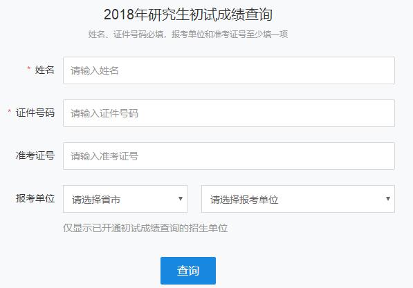 [貴州]貴陽中醫(yī)學院2018考研成績查詢?nèi)肟凇军c擊進入】1