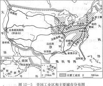 2017年成人高考高起點世界地理部分知識點:美國主要城市1