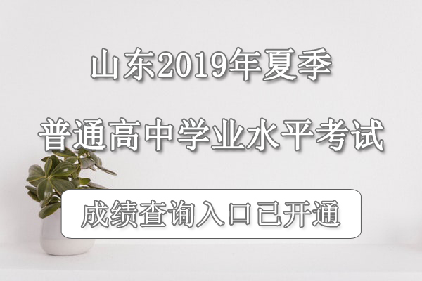 山東2019年夏季普通高中學(xué)業(yè)水平考試成績查詢?nèi)肟凇菊介_通】1